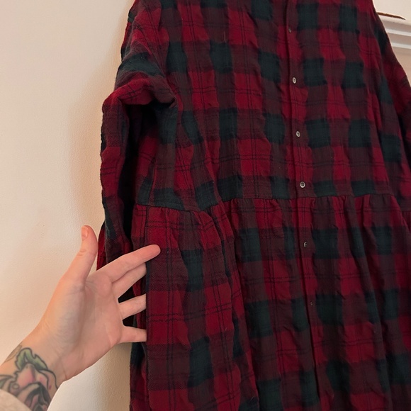 Ichi Antiquités Wool Washer Tartan Dress O/S - Picture 3 of 7